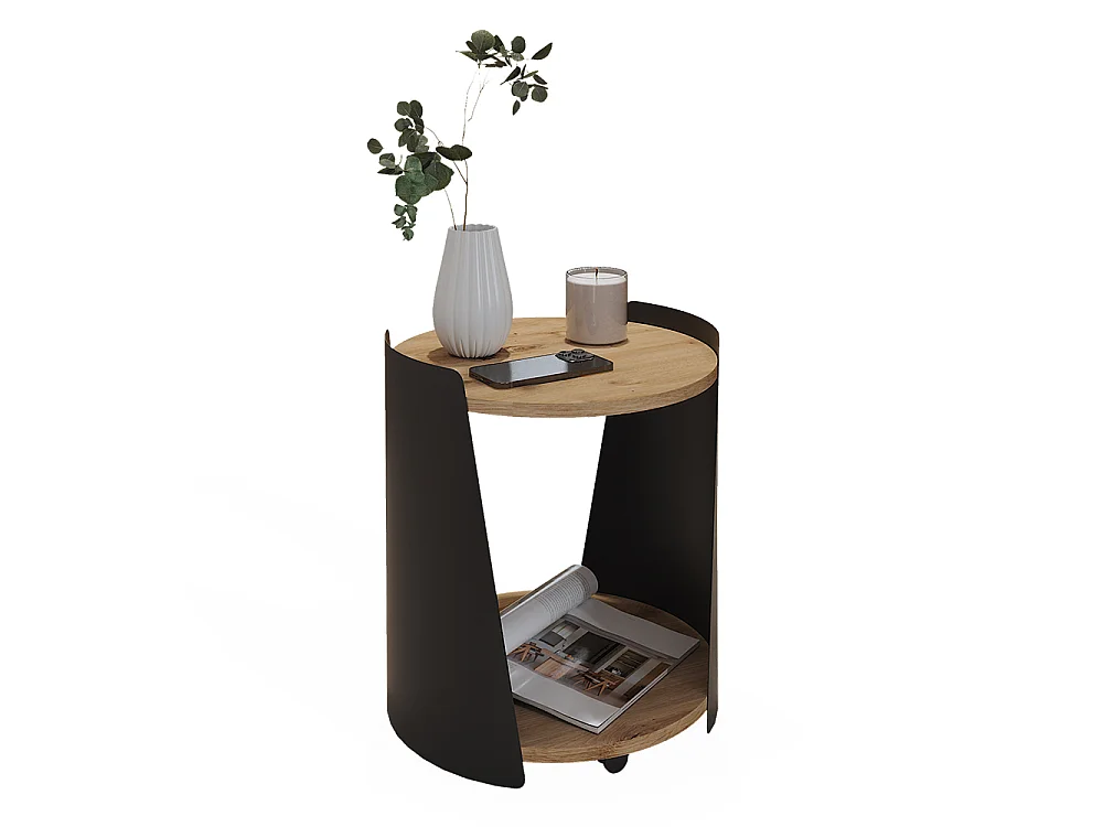 Table basse noir 40x40x46 lofta