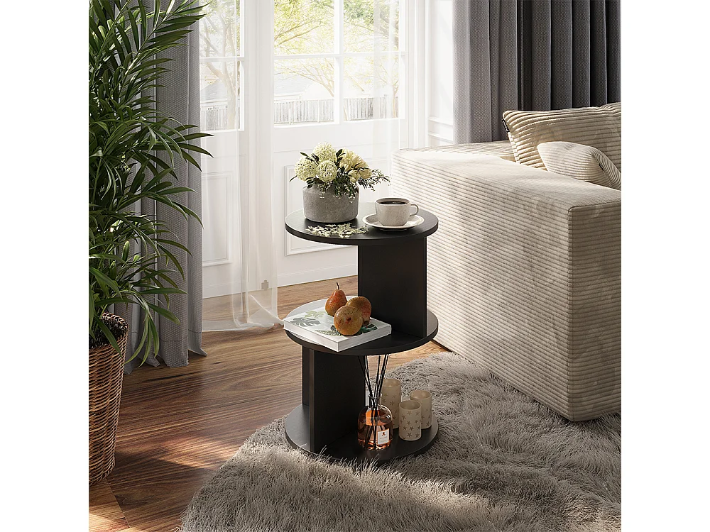 Tavolino nero 40x40x55 trino