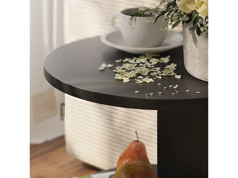 Tavolino nero 40x40x55 trino