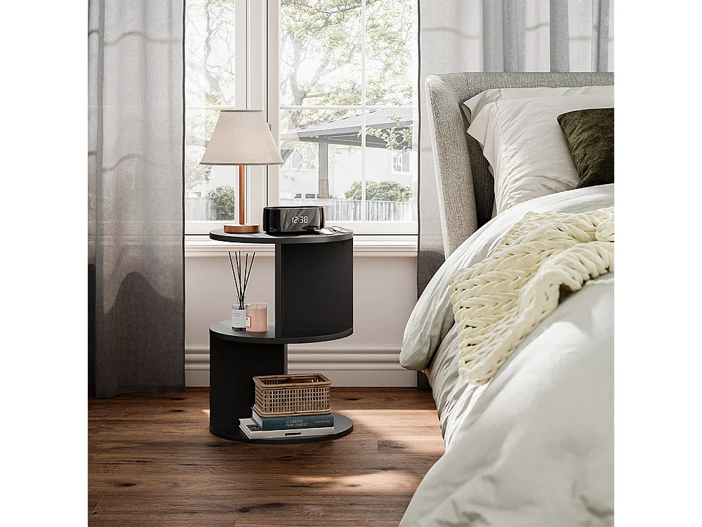 Tavolino nero 40x40x55 trino
