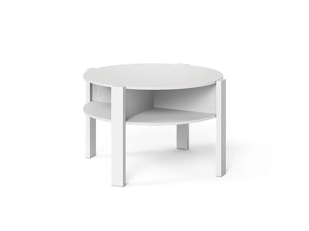 Table basse blanc 75x75x46 elova