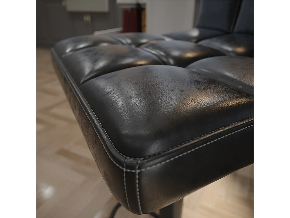 Tabouret de bar noir 42x49x94 sena
