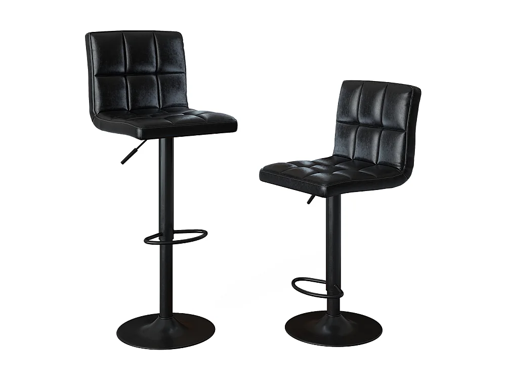 Tabouret de bar noir 42x49x94 sena