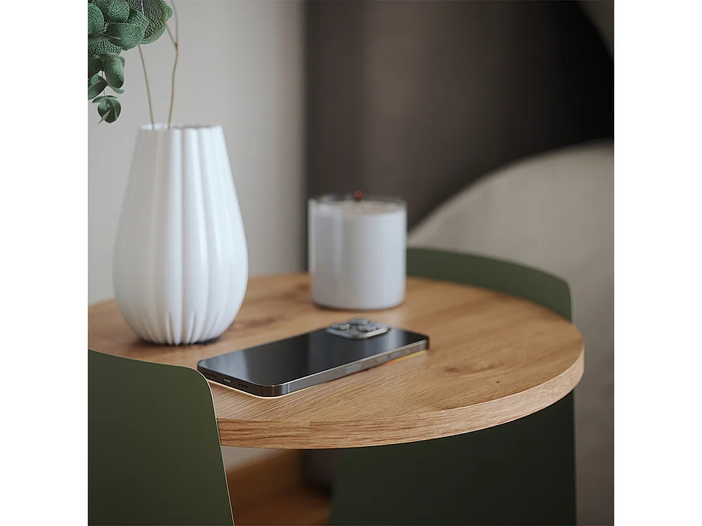 Table basse vert 40x40x46 lofta