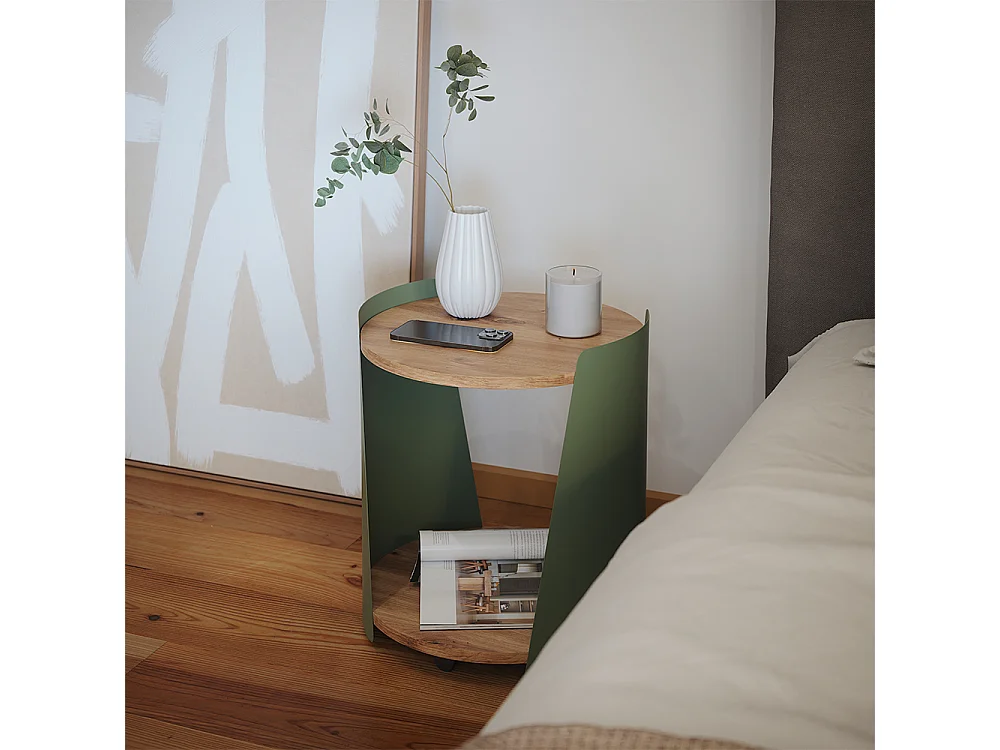 Table basse vert 40x40x46 lofta