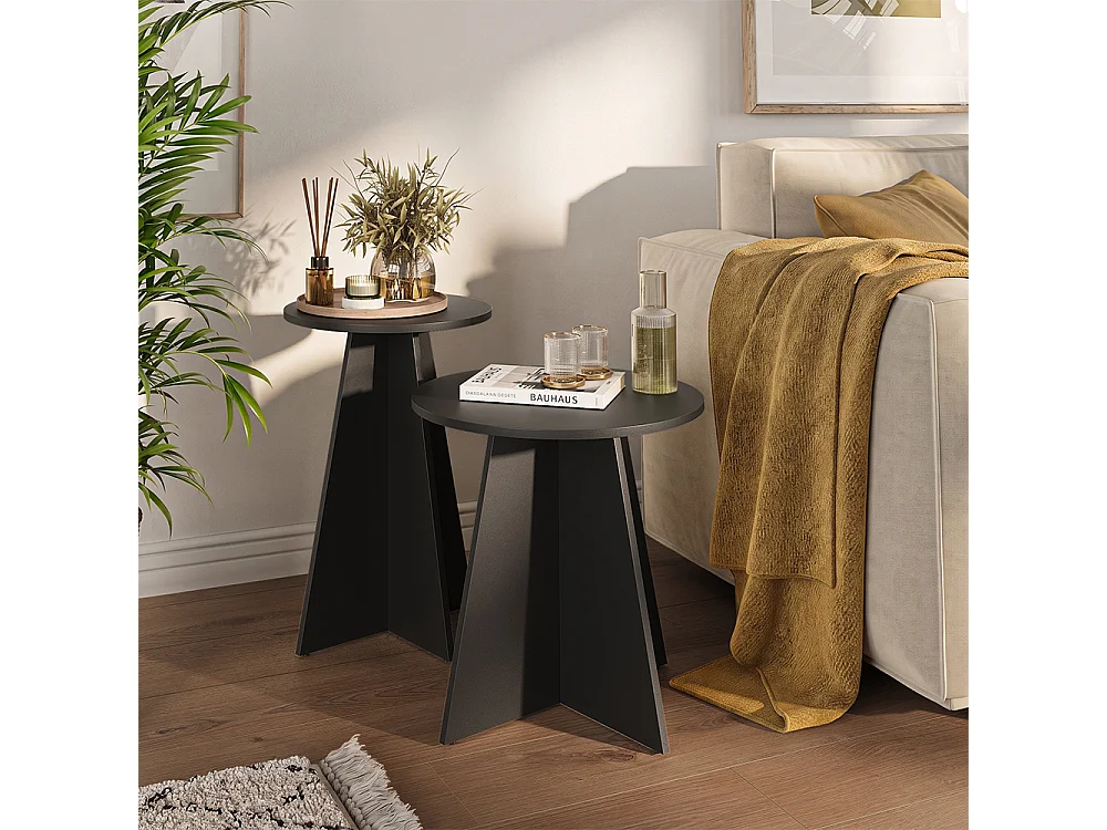 Table basse noir 40x40x50 forma