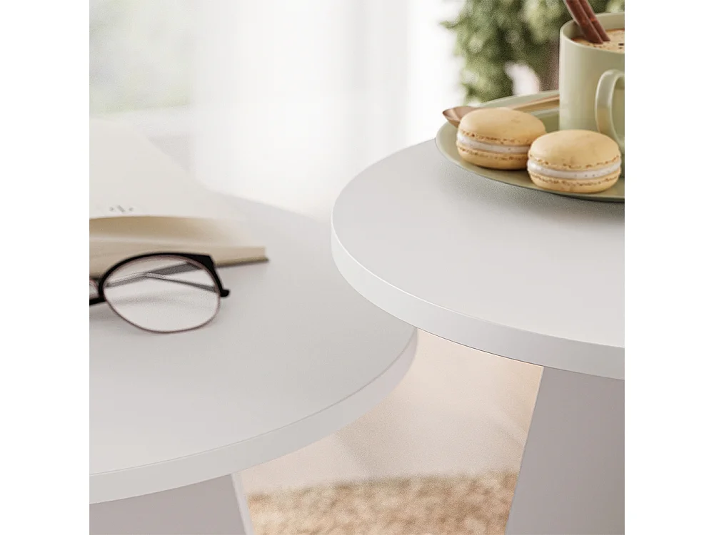 Table basse blanc 40x40x50 forma