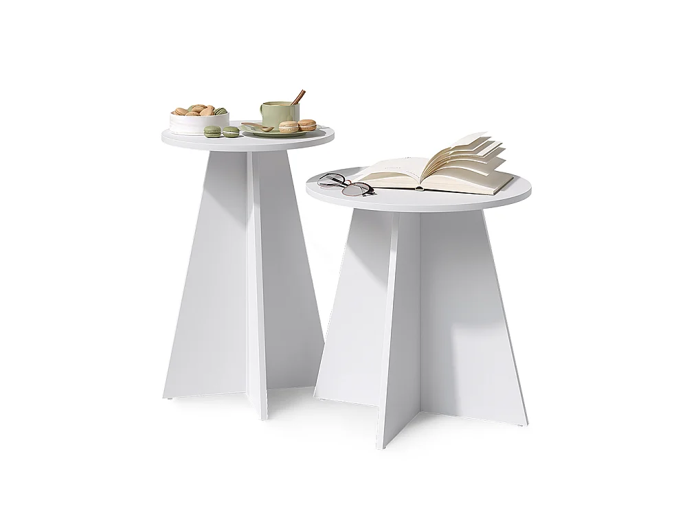 Table basse blanc 40x40x50 forma