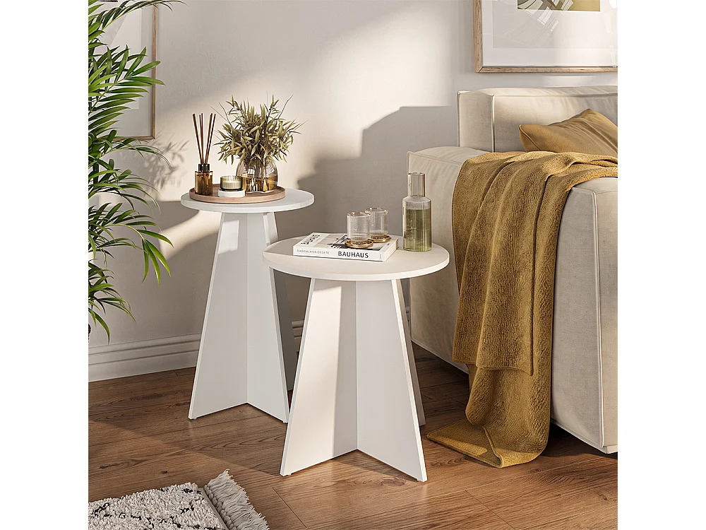 Table basse blanc 40x40x50 forma