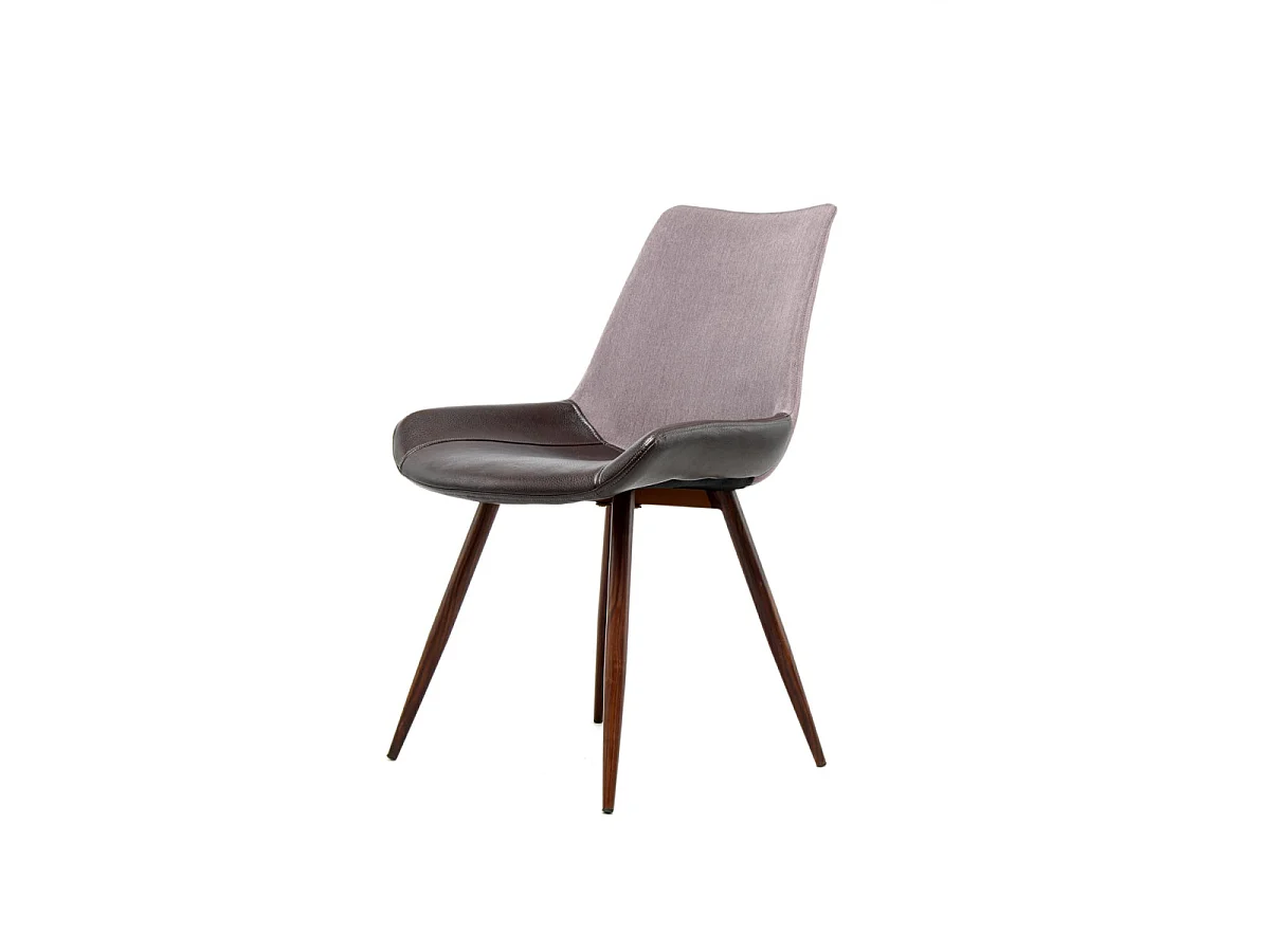 Lot de 2 Chaises Bicolores "Evergreen" 84cm Violet & Marron