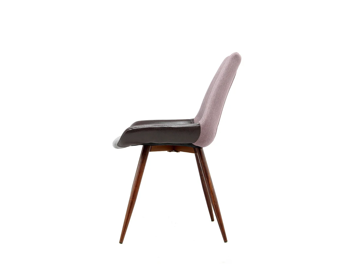 Lot de 2 Chaises Bicolores "Evergreen" 84cm Violet & Marron