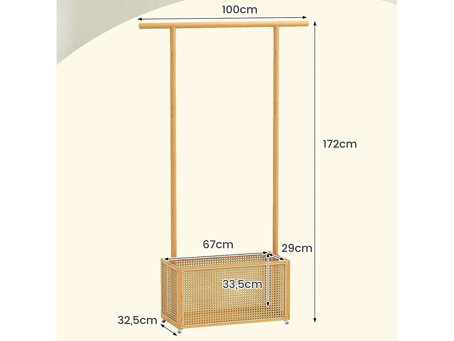 Porte-vêtements sur pied Porte-vêtements pour l'entrée