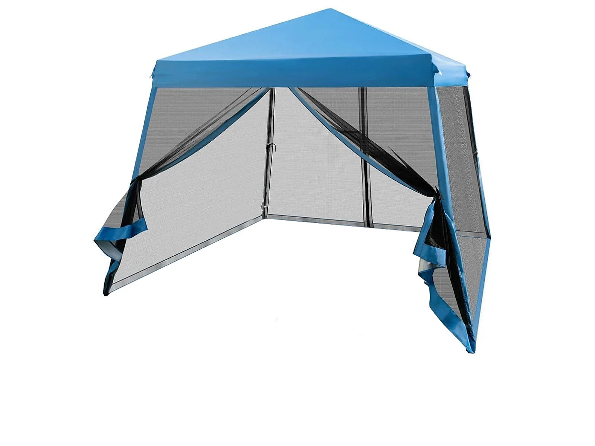 Gartenzelt Pavillon mit Moskitonetz 300 x 300 x 237–255 cm