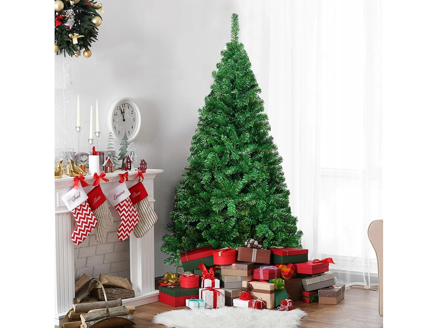 Albero di Natale artificiale da 240 cm
