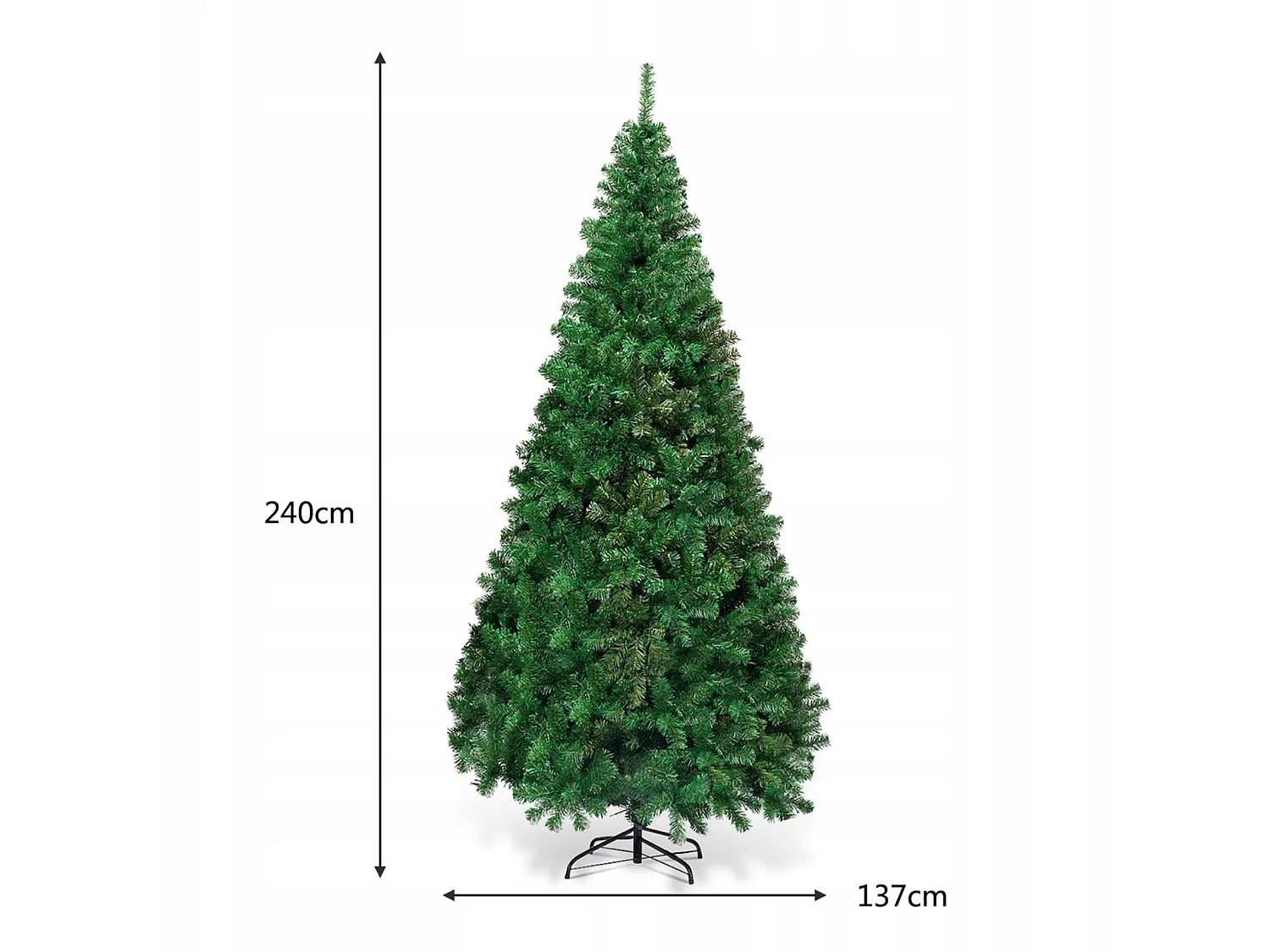 Albero di Natale artificiale da 240 cm
