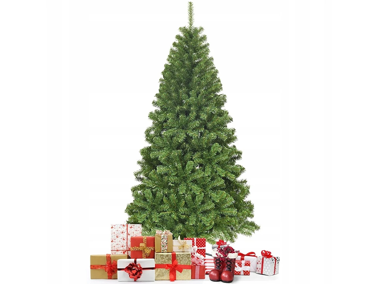 Albero di natale artificiale, abete su base, 180 cm