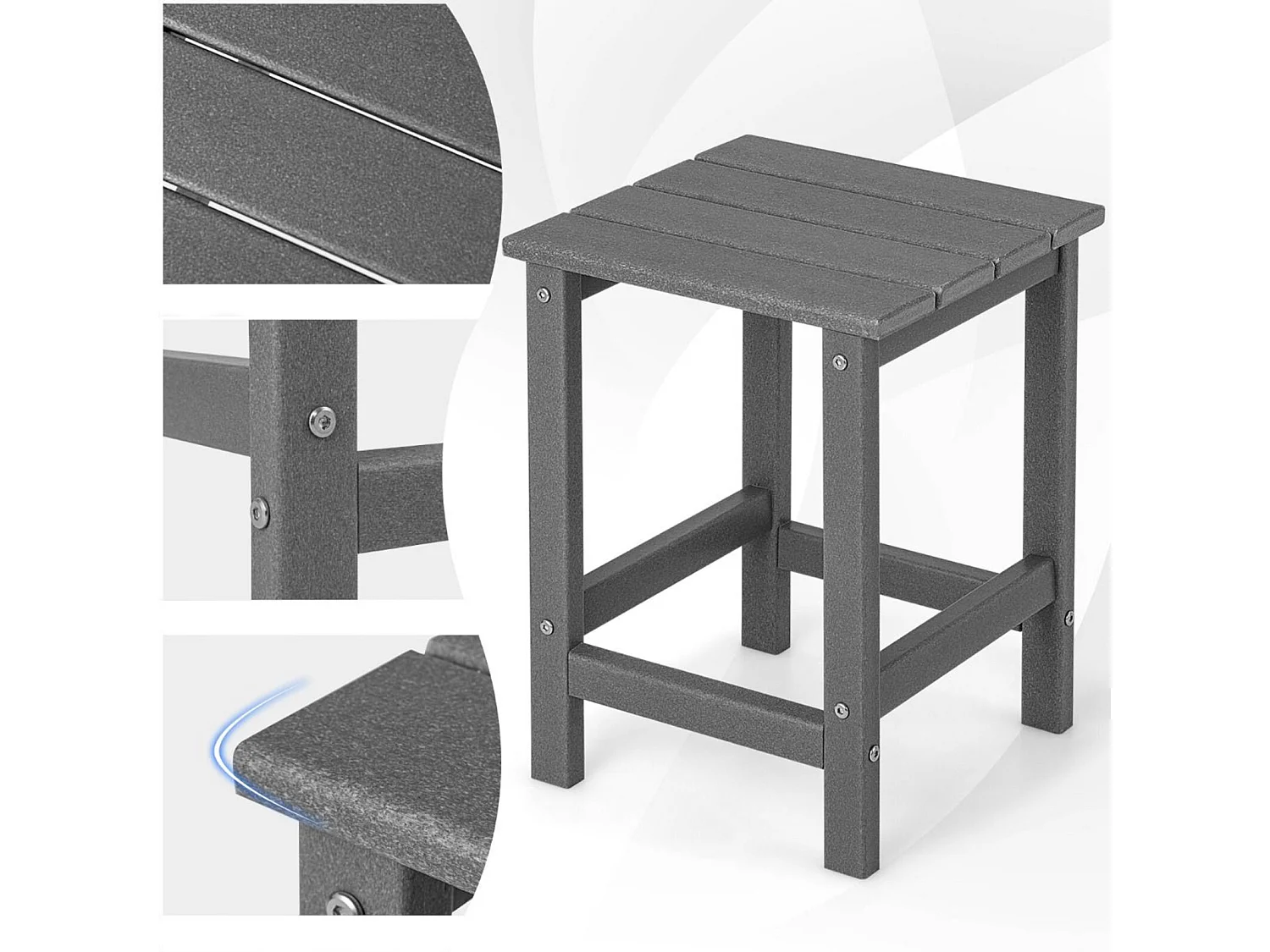 Table de jardin Table basse Table d'appoint 36 x 36 x 47 cm