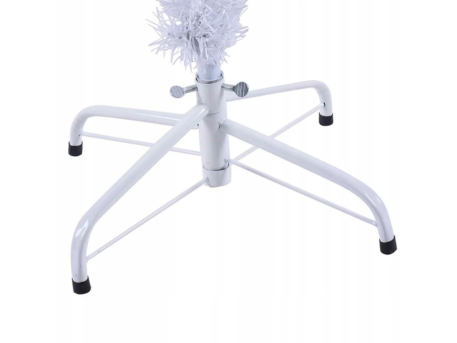Albero di natale artificiale bianco con base, natalizzante, 150 cm