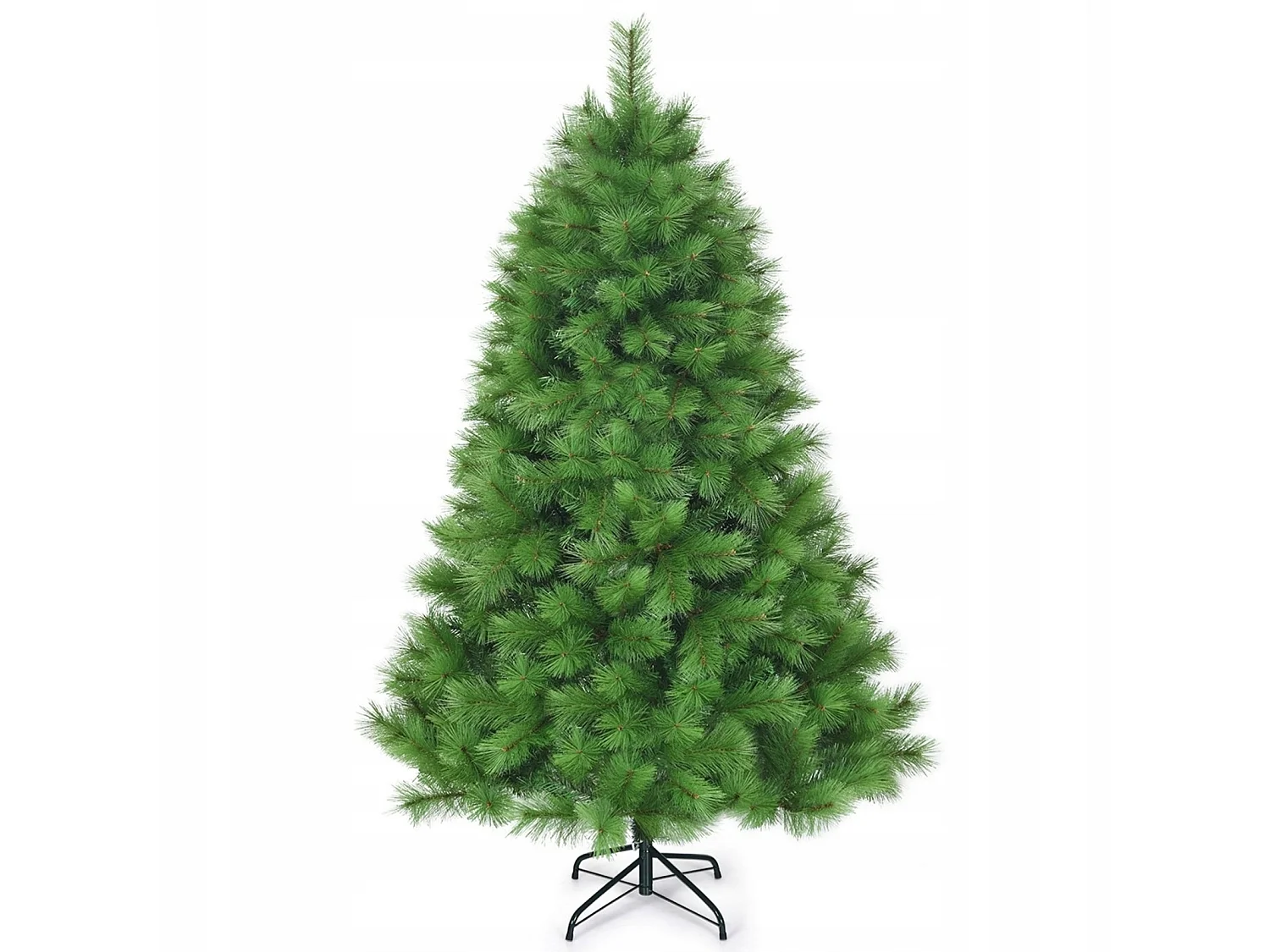 Albero di natale artificiale, abete, con base da 180 cm