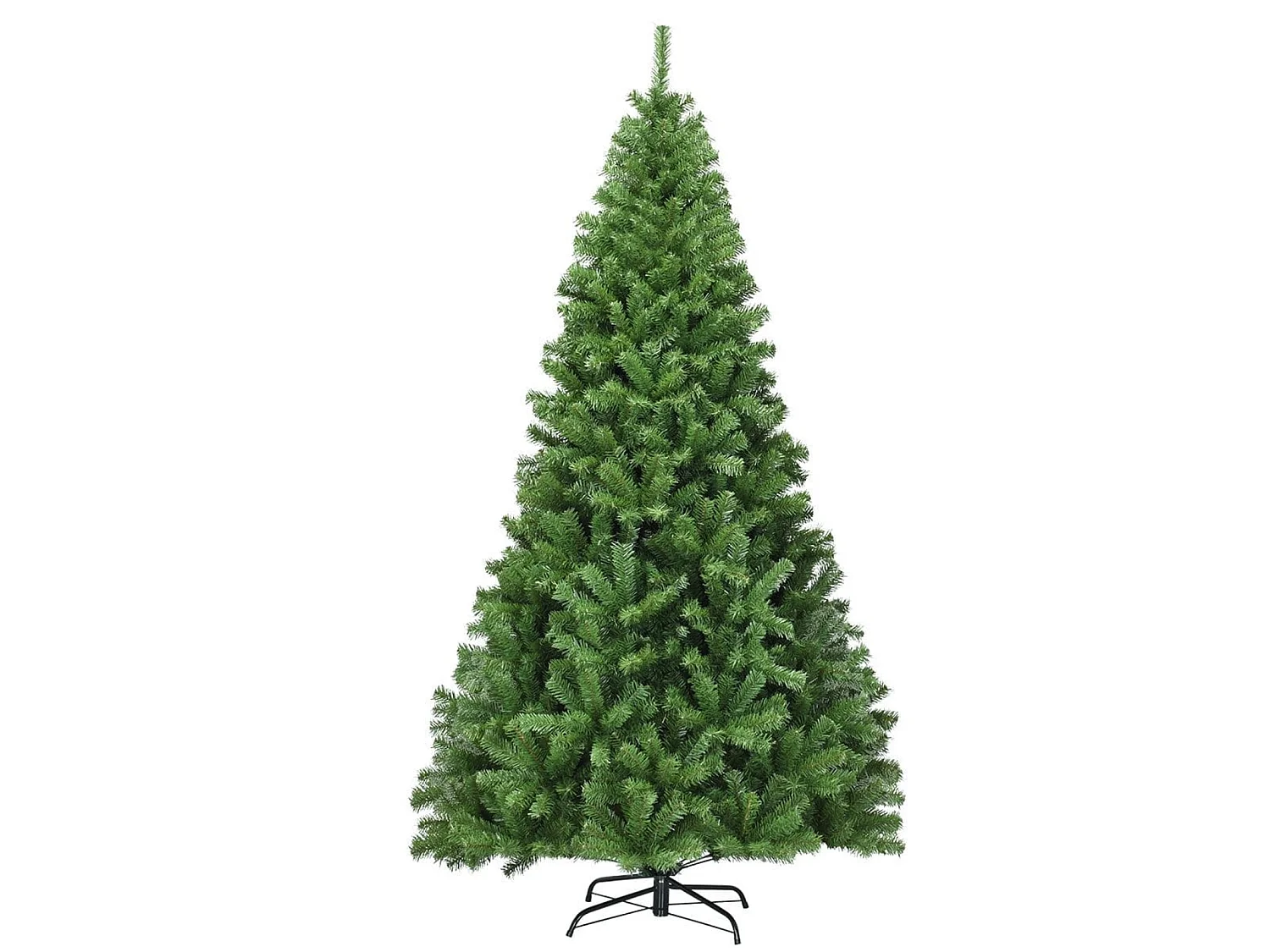 Albero di Natale artificiale con base in acciaio, 210 cm