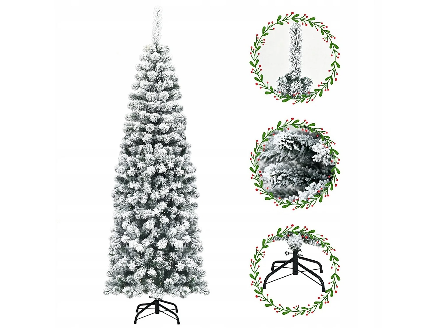 Albero di Natale artificiale, abete, 180 cm