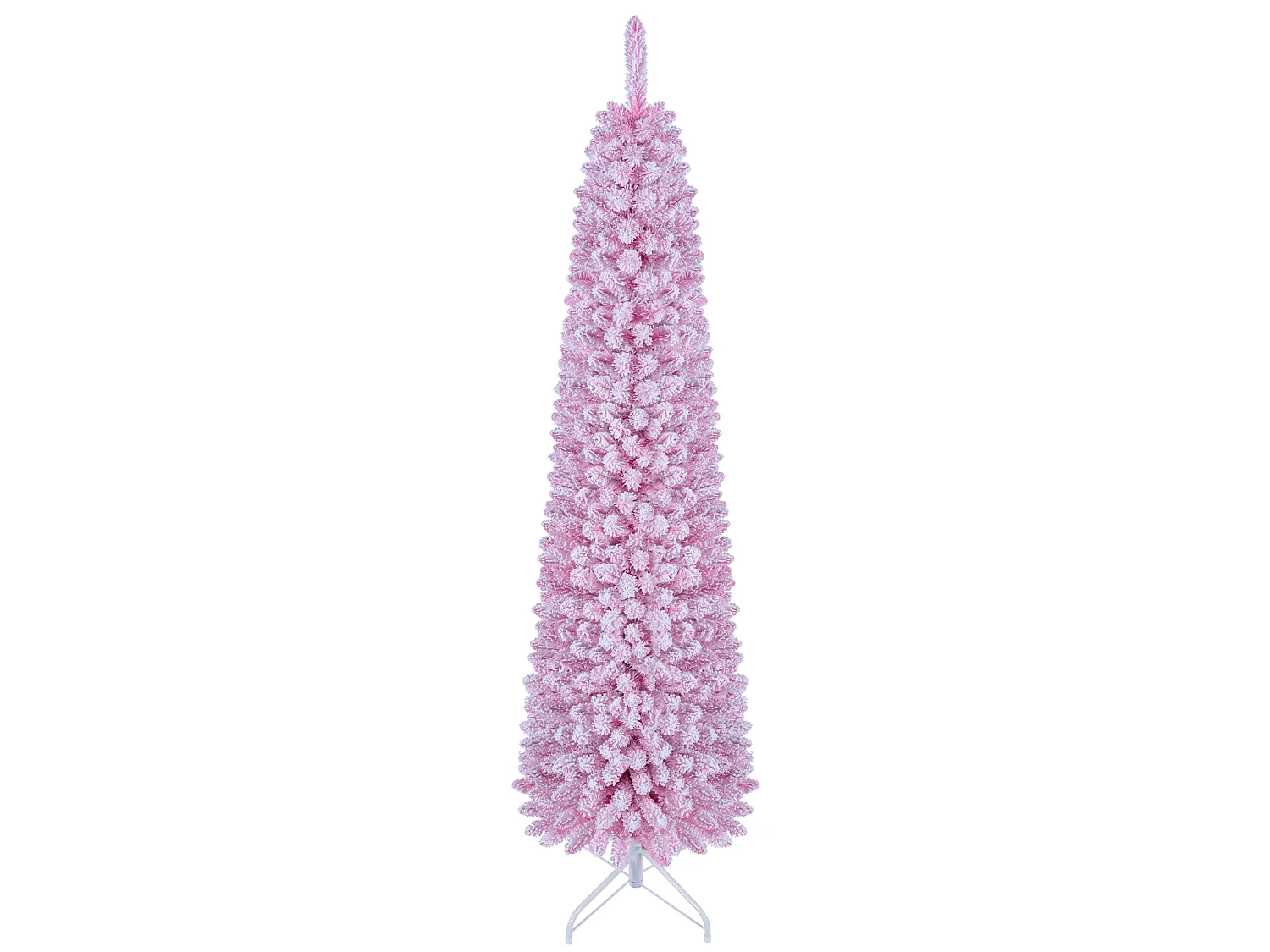 Albero di Natale artificiale rosa con luci LED, 180 cm