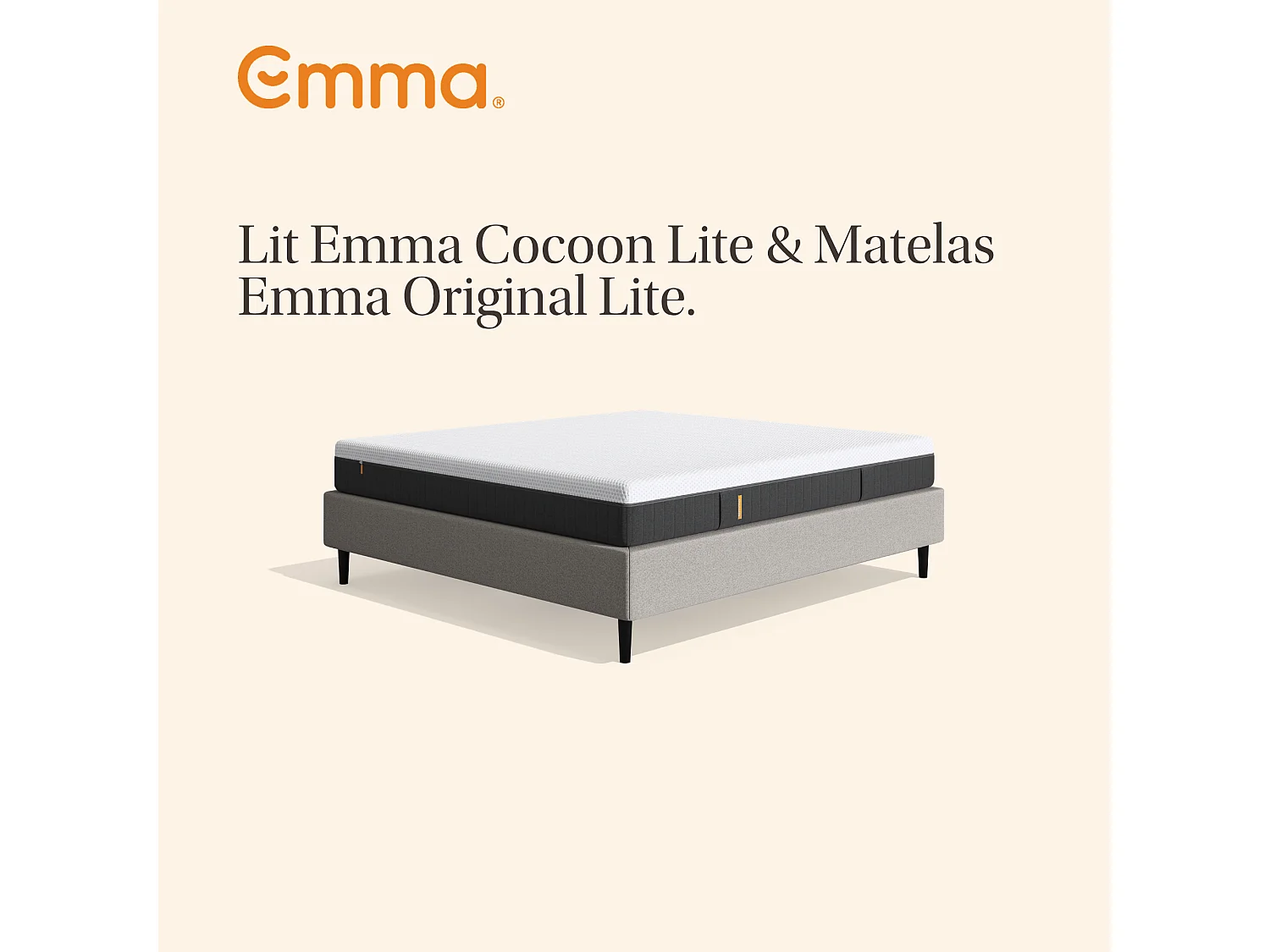 Lit Emma Cocoon Lite + Matelas Original Lite 160x200
