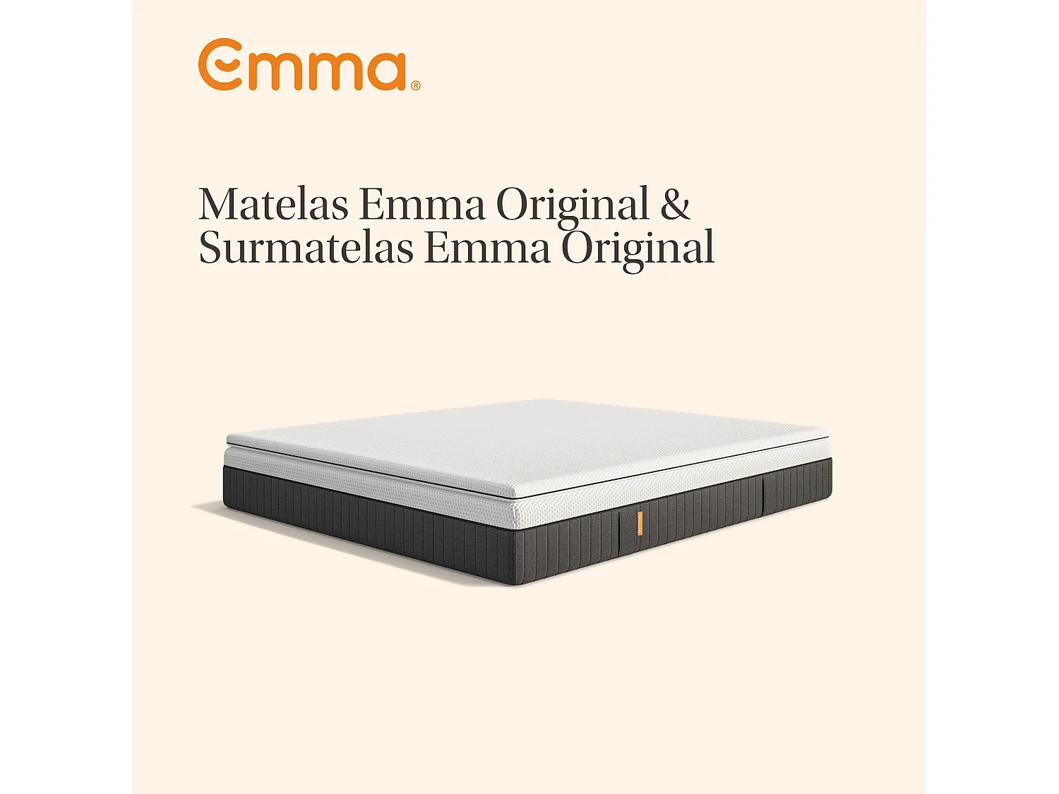 Matelas Emma Original + surmatelas Original 180x200