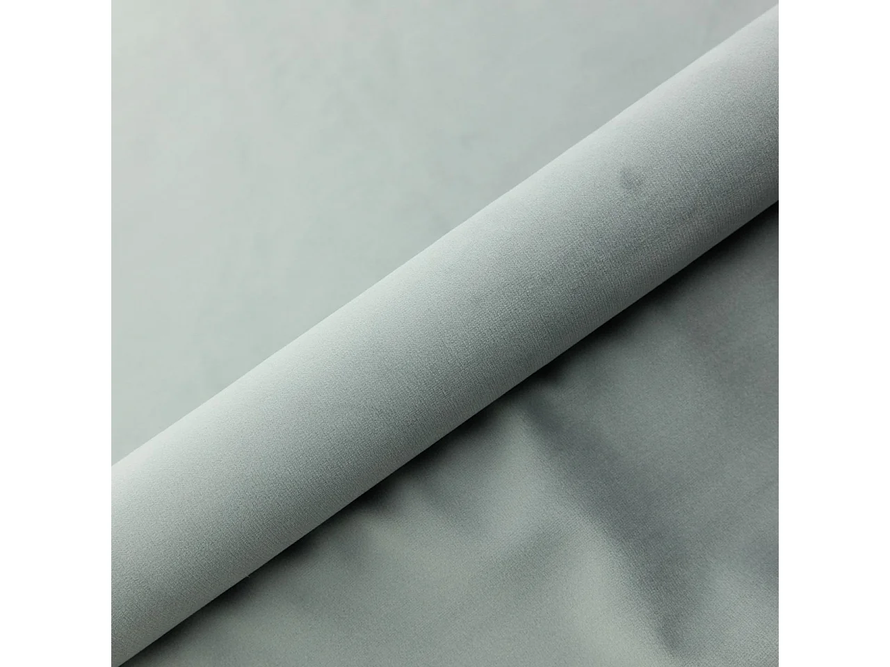 Gestoffeerd bed AZURI 180x200 cm - Fluwelen stof - Lichtgrijs
