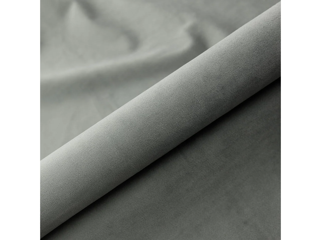Gestoffeerd bed MORENA 180x200 cm - Fluwelen stof - Grijs