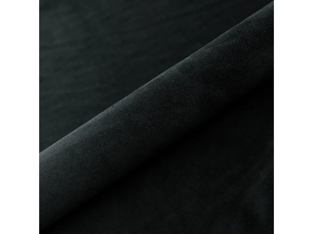 Gestoffeerd bed MORENA 180x200 cm - Fluwelen stof - Zwart