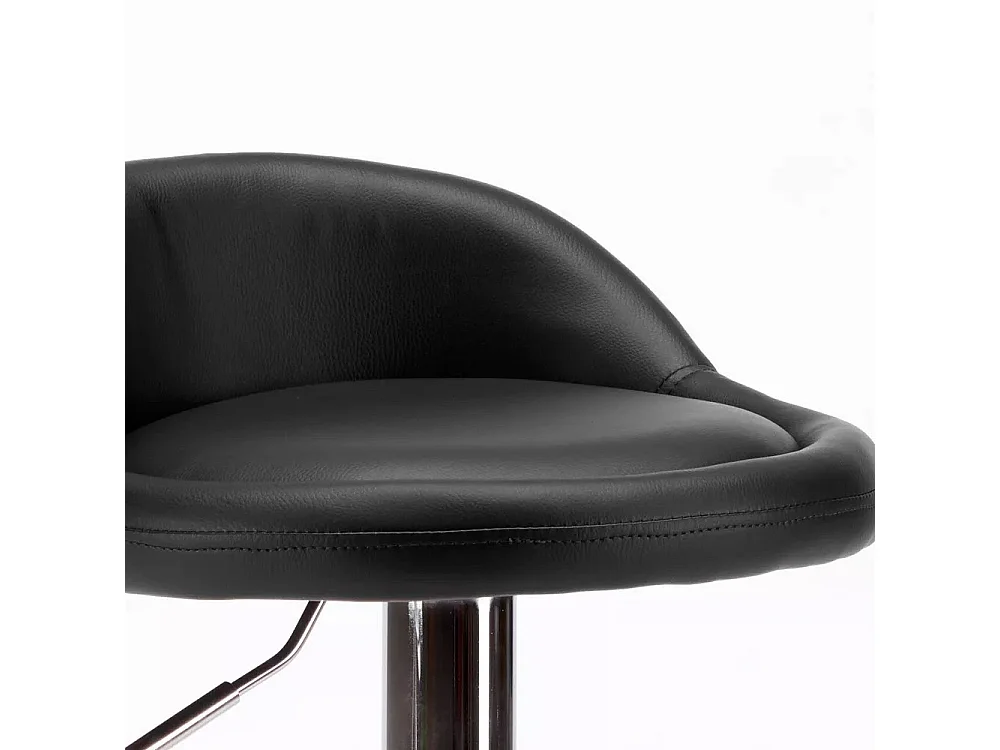 Set 2 Sgabelli Cucina Seduta Pelle Girevole Casa Bar Nero Modello Parigi