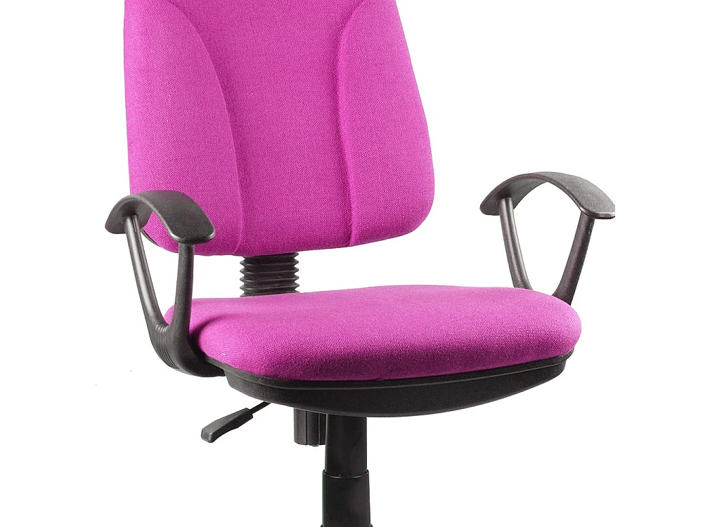 Sedia Scrivania con Ruote Girevole Poltrona Ufficio Tessuto Traspirante Rosa