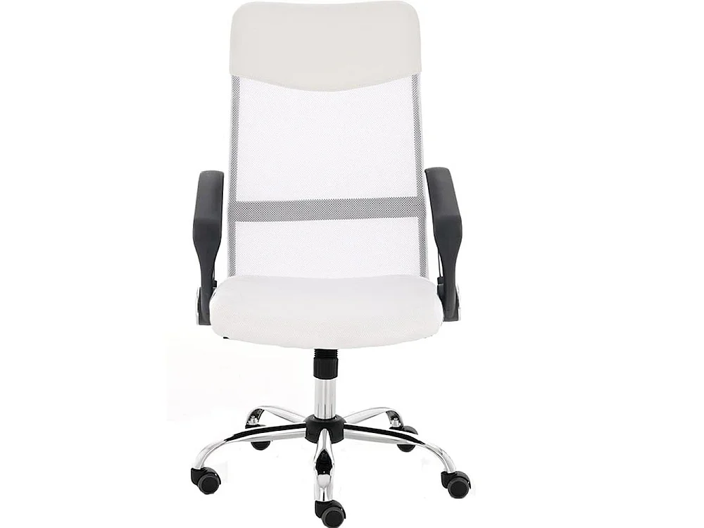 Sedia Scrivania Ergonomica Poltrona Ufficio traspirante Girevole Direzionale Bianco