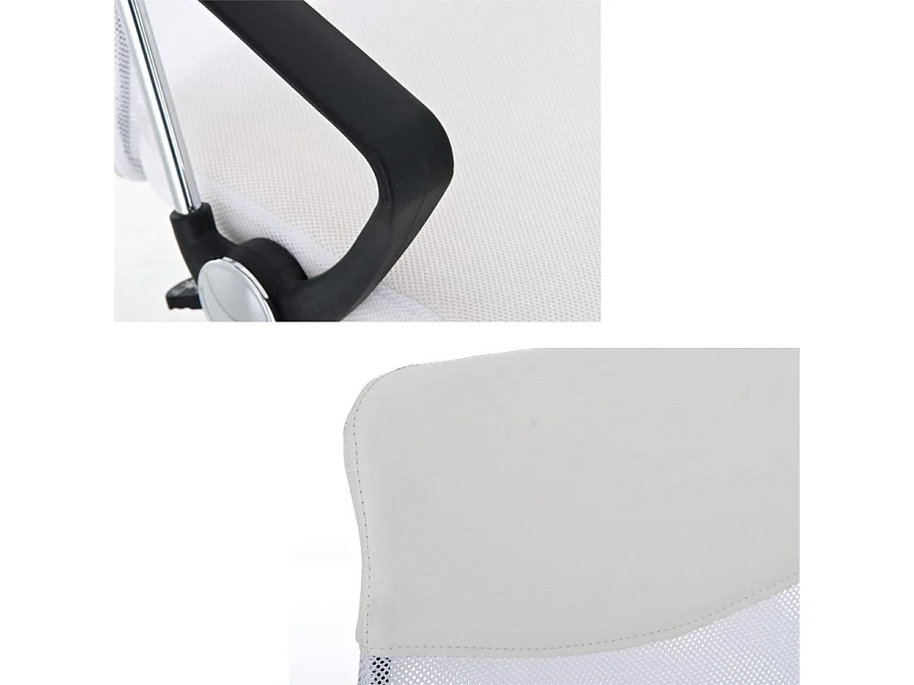 Sedia Scrivania Ergonomica Poltrona Ufficio traspirante Girevole Direzionale Bianco