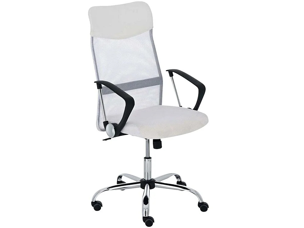 Sedia Scrivania Ergonomica Poltrona Ufficio traspirante Girevole Direzionale Bianco