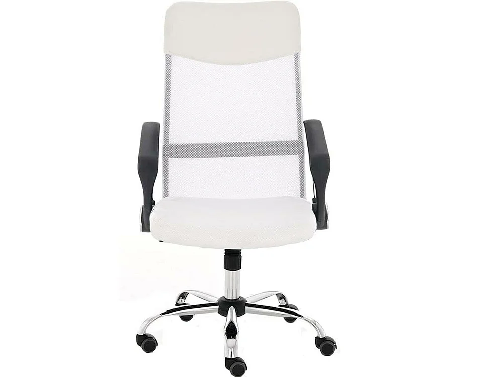 Sedia Scrivania Ergonomica Poltrona Ufficio traspirante Girevole Direzionale Bianco