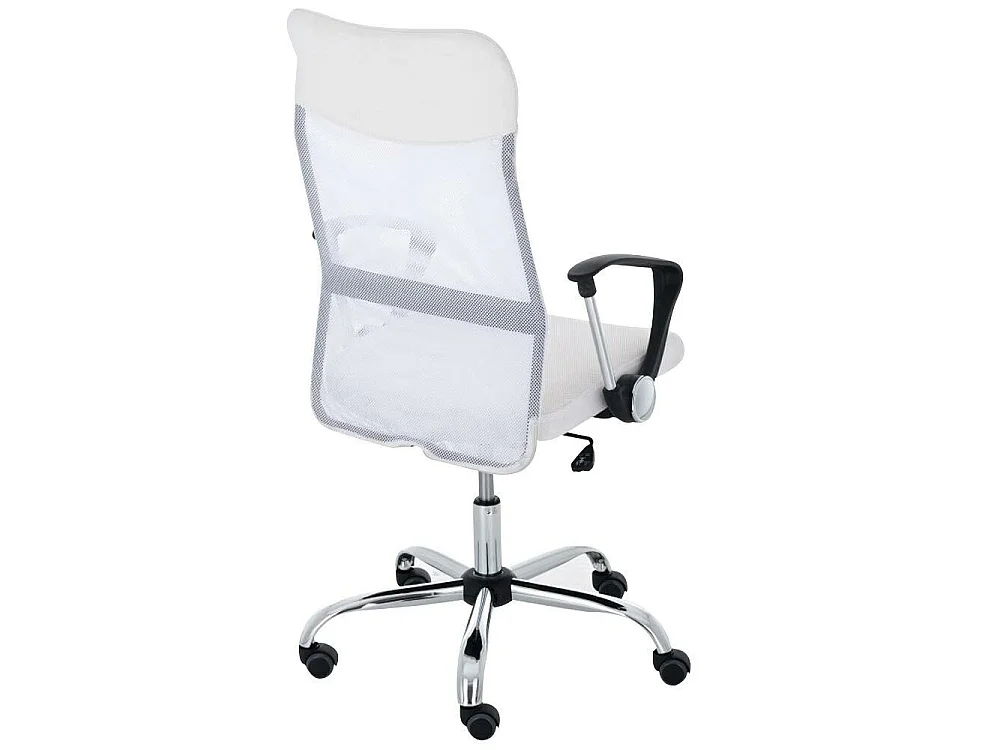 Sedia Scrivania Ergonomica Poltrona Ufficio traspirante Girevole Direzionale Bianco