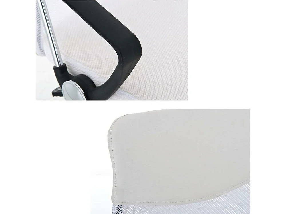 Sedia Scrivania Ergonomica Poltrona Ufficio traspirante Girevole Direzionale Bianco
