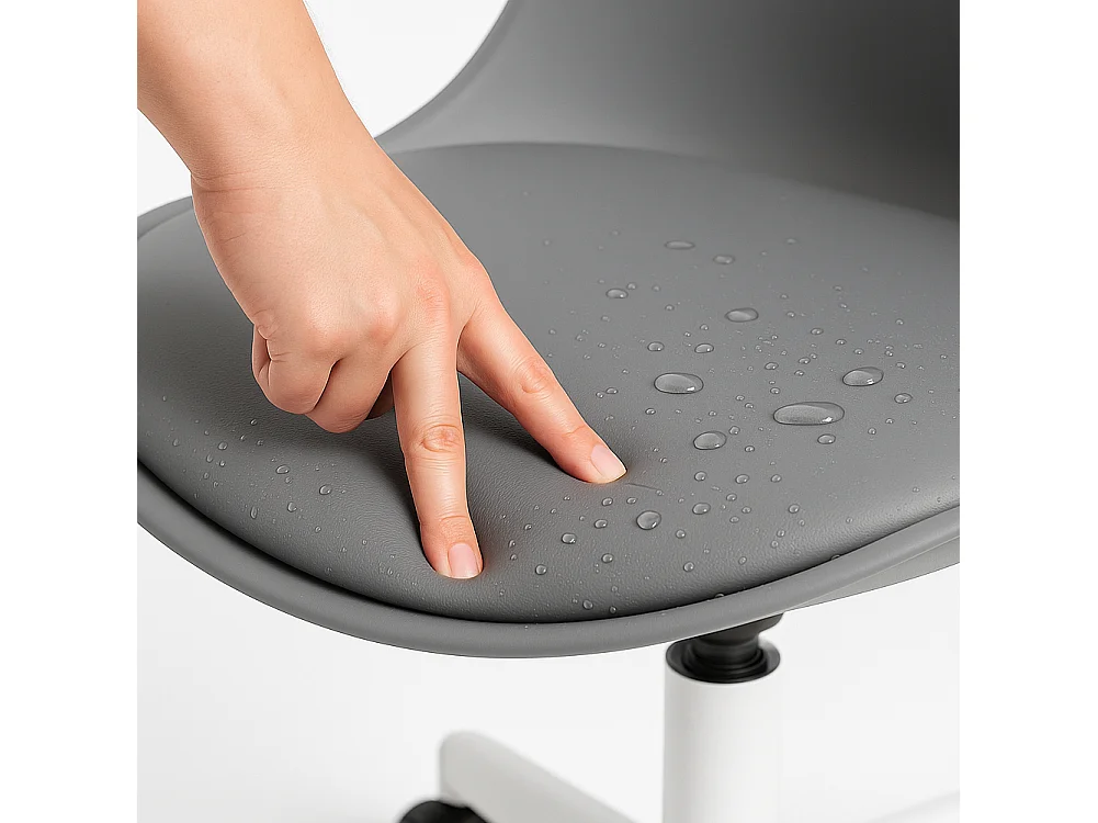 Sedia da Ufficio Full Grigio Poltrona da Studio e Casa Ergonomica con Ruote