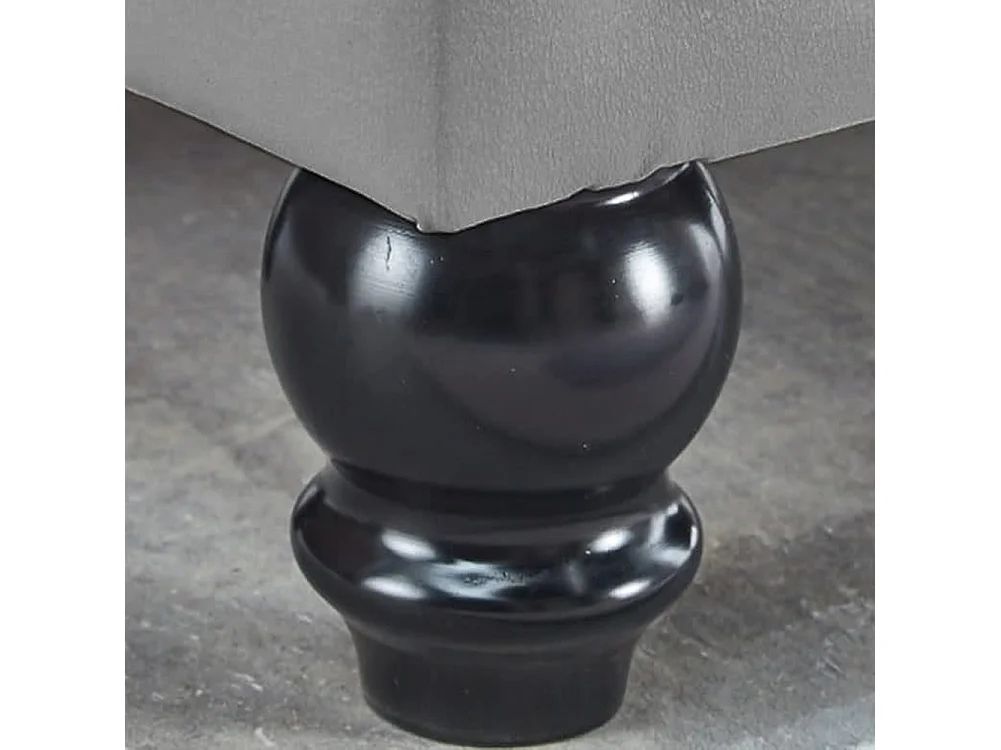 Pouf Panca Contenitore in Ecopelle Cassapanca Capiente Divanetto Grigio Chiaro