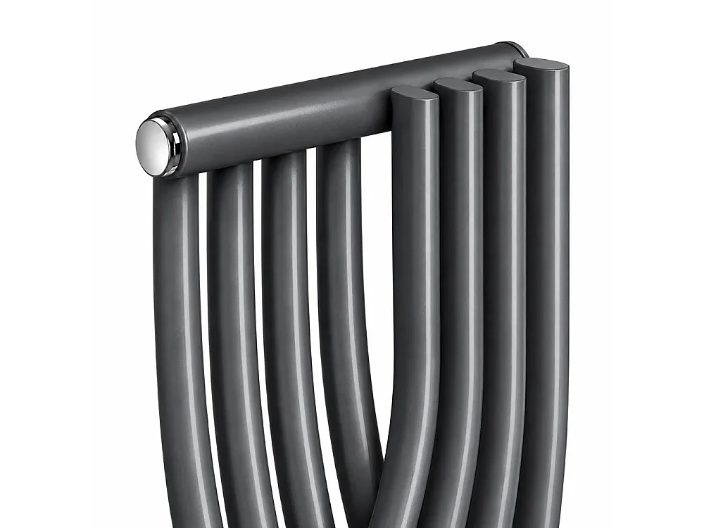 Tempo Style - Toalheiro aquecido 1775x450mm | 714W | Radiador de 8 elementos 2436BTU - Antracite
