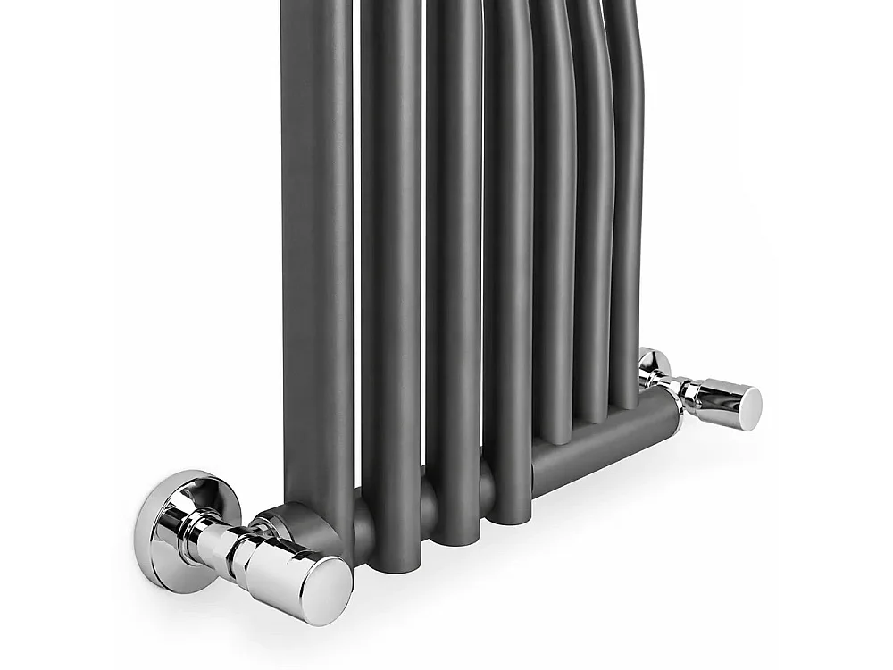 Tempo Style - Toalheiro aquecido 1775x450mm | 714W | Radiador de 8 elementos 2436BTU - Antracite