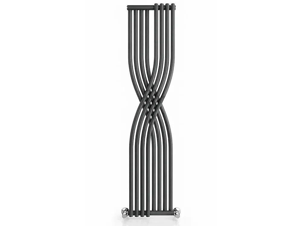 Tempo Style - Toalheiro aquecido 1775x450mm | 714W | Radiador de 8 elementos 2436BTU - Antracite
