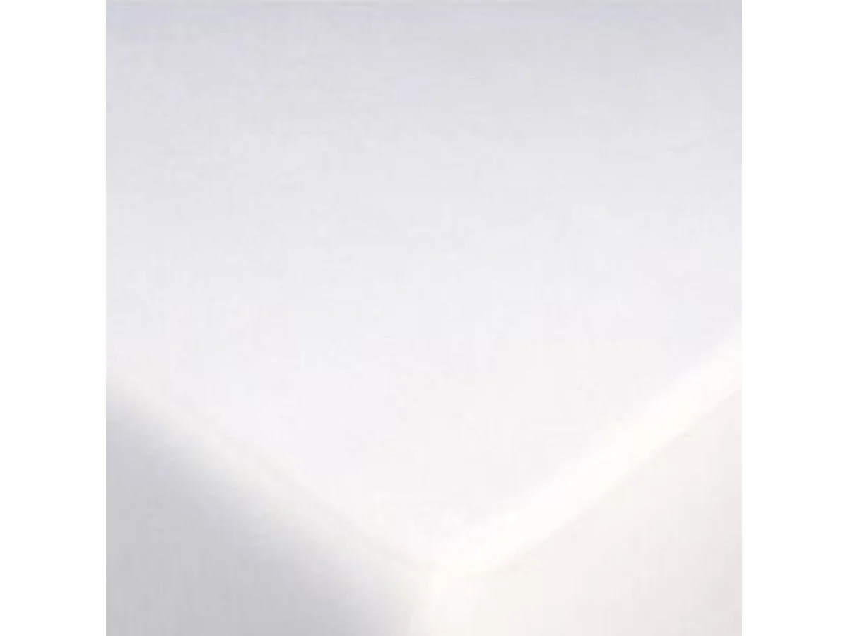 Protège matelas 90x190cm en polycoton blanc imperméable - HERMIONE
