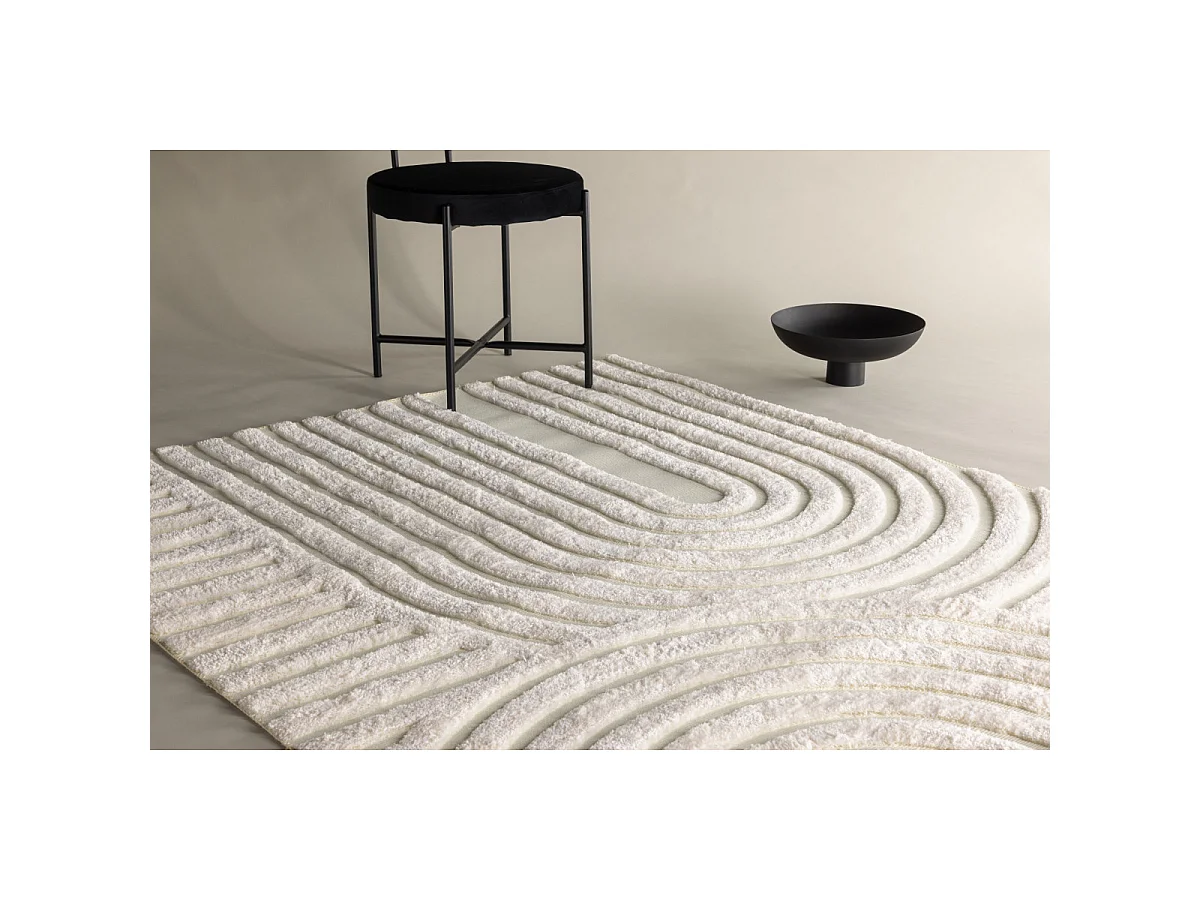 Nikita vloerkleed 290x200cm wit.