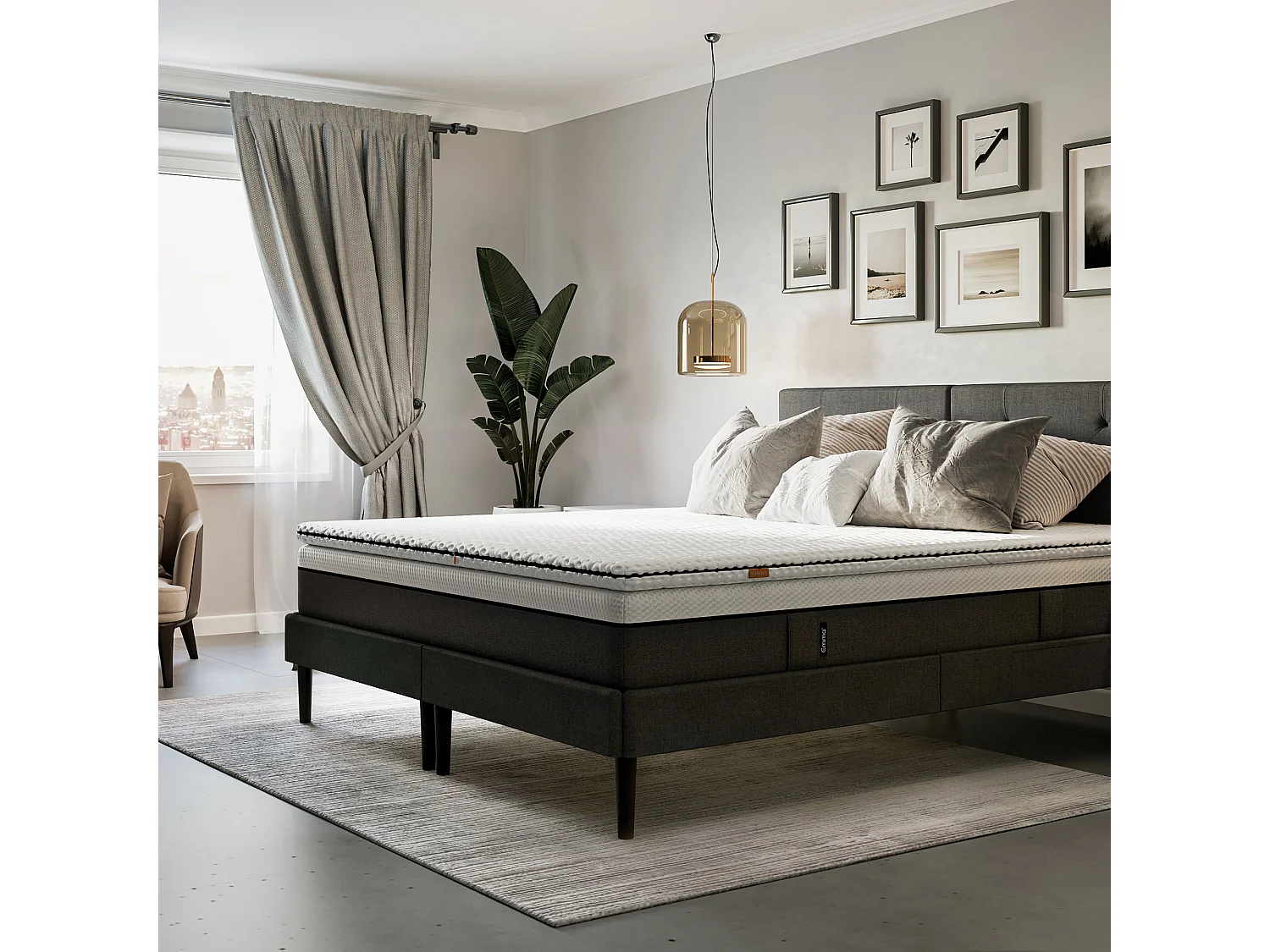 Surmatelas Emma Gel Grid 140x190