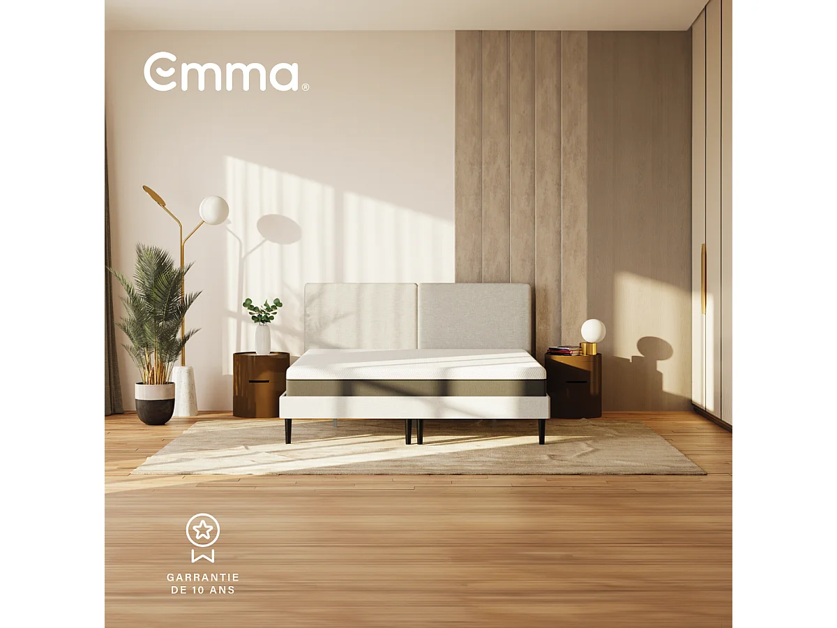 Pack Matelas Emma Original Classic + 2 oreillers Adapt Elite + protège-matelas 140x190