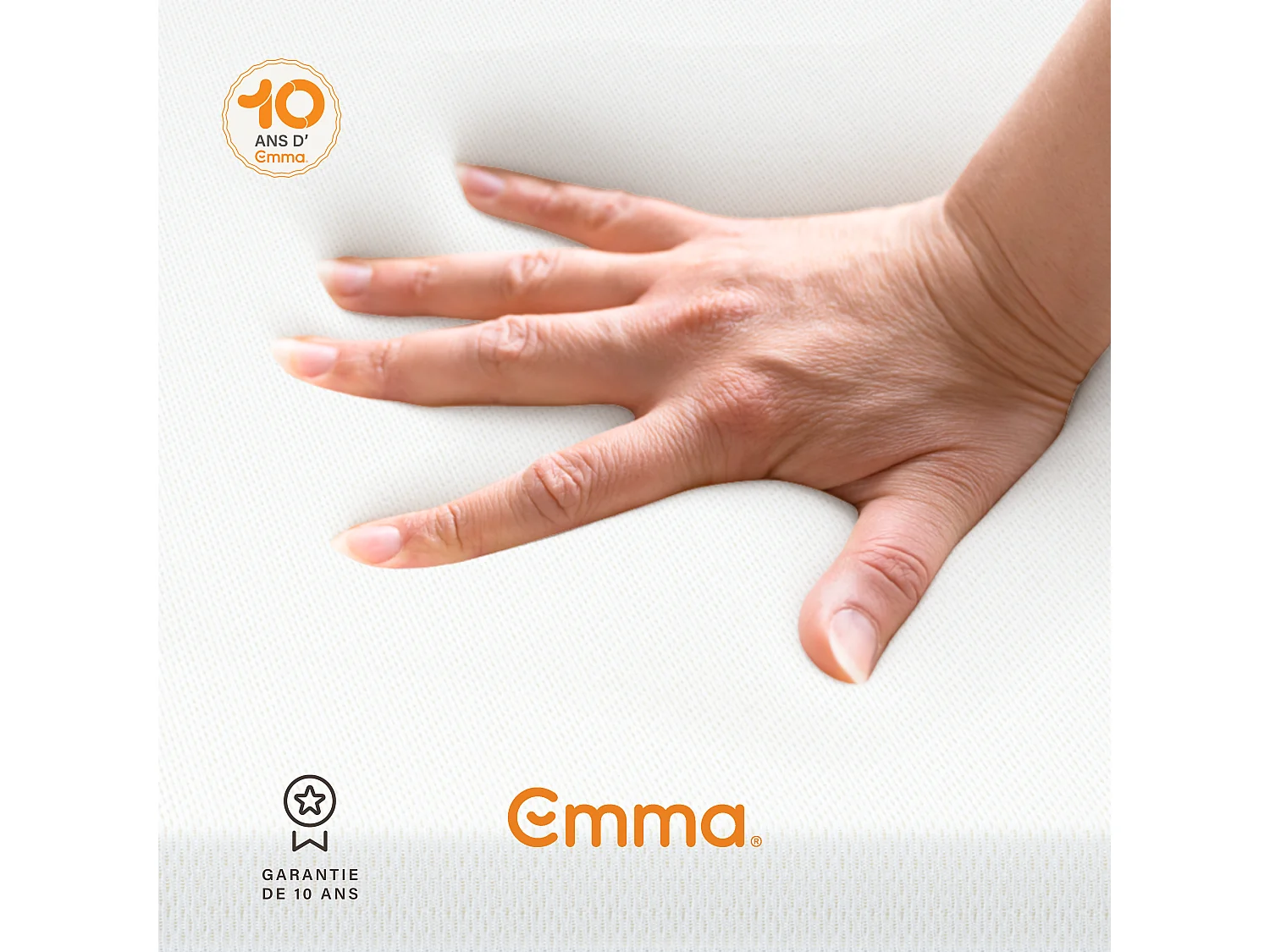 Pack Matelas Emma Express + 2 oreillers Adapt + protège-matelas imperméable 140x190