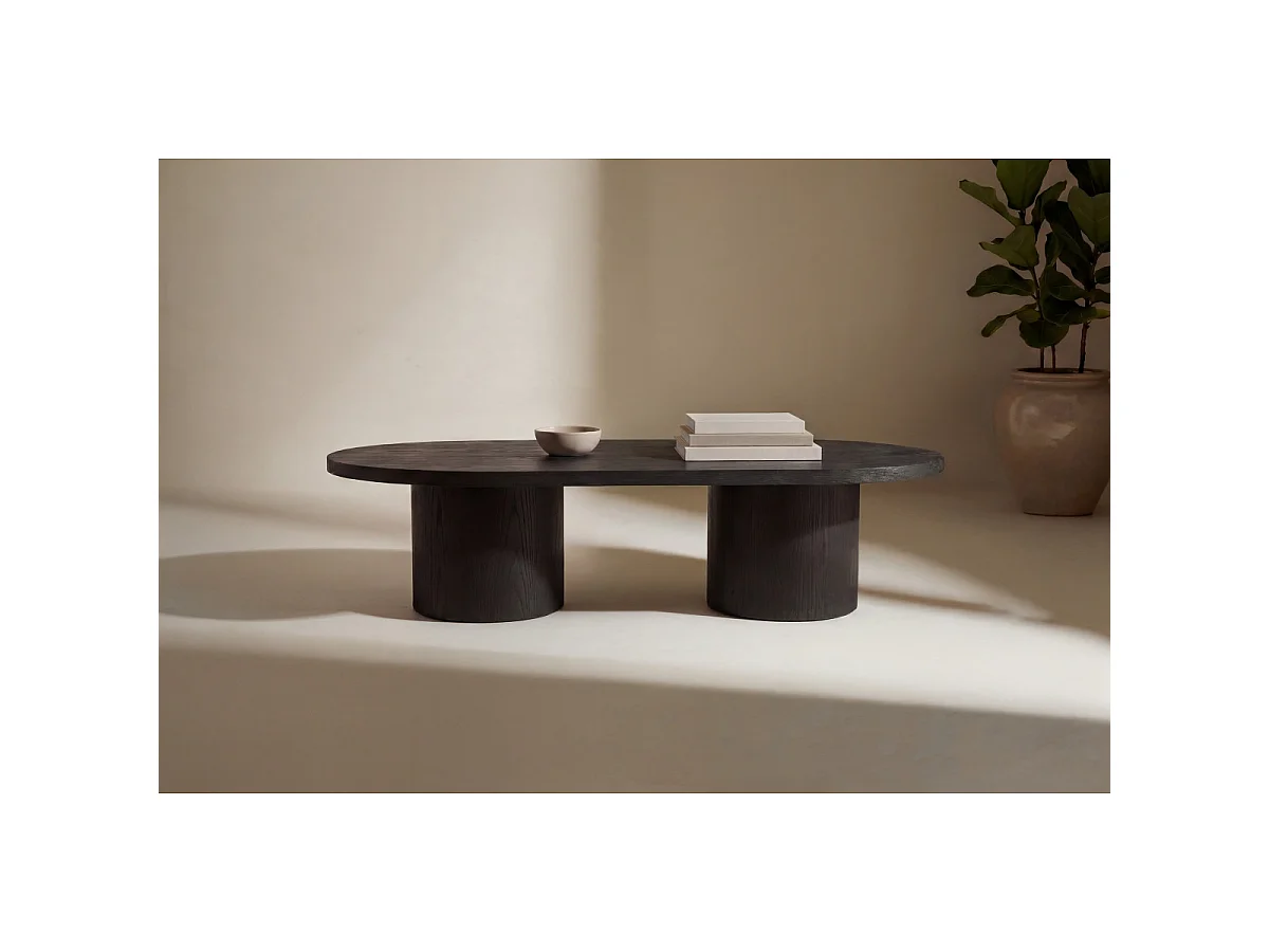 Table Basse Design "Narvik" 120cm Noir
